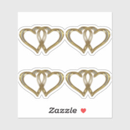 Goud Jubileum Hart Sticker