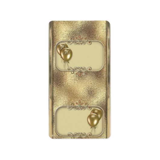 Goud Jubileum Hersheys Miniatuur Snoep bar wrap Etiket (Voorkant)