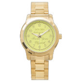 Goud Jubileum Monogram Horloge (Voorkant)