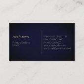 Goud Judo Kanji Visitekaartje (Achterkant)