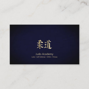 Goud Judo Kanji Visitekaartje