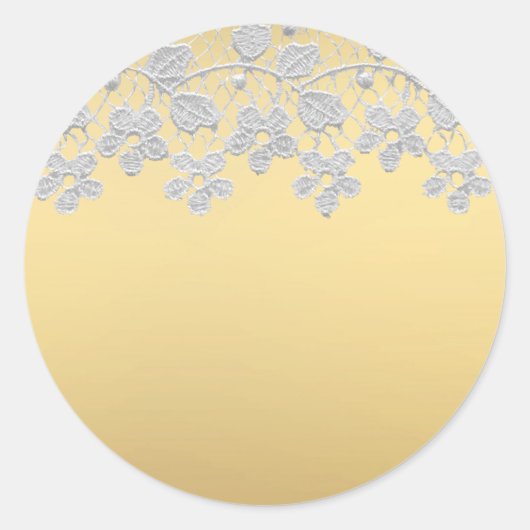 Goud & Kant Ronde Sticker (Voorkant)