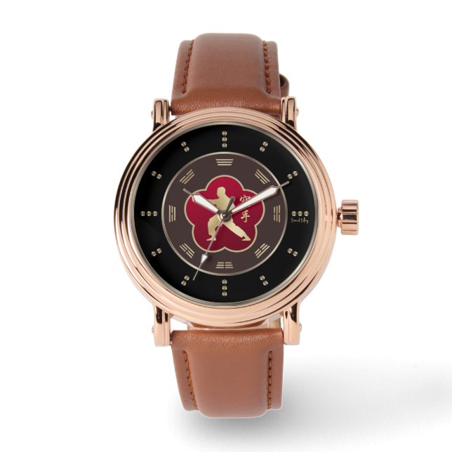 Goud Karate Luxe Horloge (Voorkant)