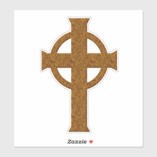 Goud Keltisch Kruis Sticker (Vel)