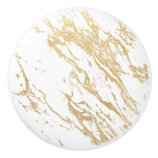 Goud Keramische Knop