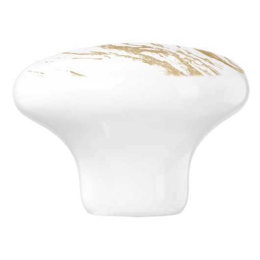 Goud Keramische Knop (Zijkant)