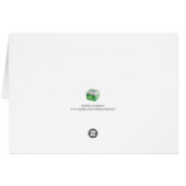 Goud kerstcadeautje, prettig kerstfeest (Achterkant Horizontaal)