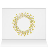 Goud kerstcadeautje, prettig kerstfeest (Binnen Horizontaal (Boven))