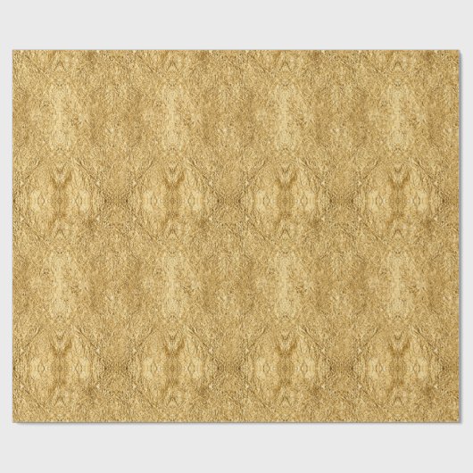 Goud Kerstpatroon#33 ID1009 Cadeaupapier (Vlak)