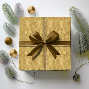 Goud Kerstpatroon#33 ID1009 Cadeaupapier