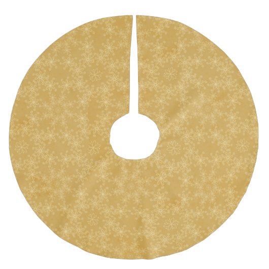 Goud kerstsnowflake ventilator kerstboom rok (Voorkant)