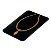 Goud ketting met een werper van Monte Luna Magneet (Linkerzijde)