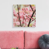Goud Kies Geluk Kersenbloesem Bloemen Canvas Afdruk (Insitu (Woonkamer))