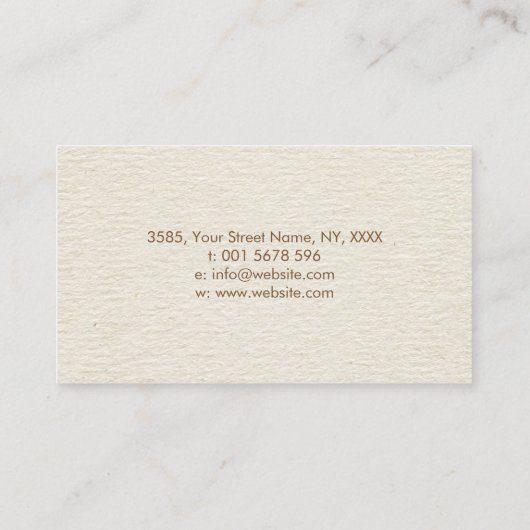 Goud & Kleur Sri Yantra / Sri Chakra Visitekaartje (Achterkant)