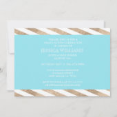 Goud kleurenblok Graduatie-uitvindingen Kaart (Achterkant)