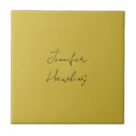 Goud kleurenhandschrift voor professionele doelein tegeltje<br><div class="desc">Eenvoudig minimalistische Design. Ze zijn allemaal eenvoudig, aantrekkelijk, uniek.</div>