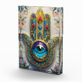 Goud Kleurrijke filigraan blauw-groen derde oog ha Fotoblokken (Rechts)