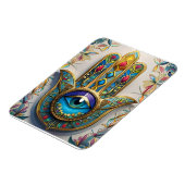 Goud Kleurrijke filigraan blauw-groen derde oog ha Magneet (Linkerzijde)