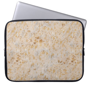 Goud Koeienhuid afdrukbare metalen laptophoes Laptop Sleeve