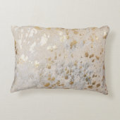 Goud Koeienhuid afdrukken Metallic plaat Magnetisc Accent Kussen (Achterkant)