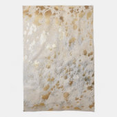 Goud Koeienhuid Afdrukmetaal Theedoek (Verticaal)
