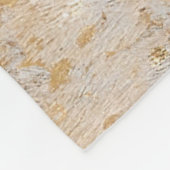 Goud Koeienhuid Print Metallic Minimaal Western Fleece Deken (Hoek)