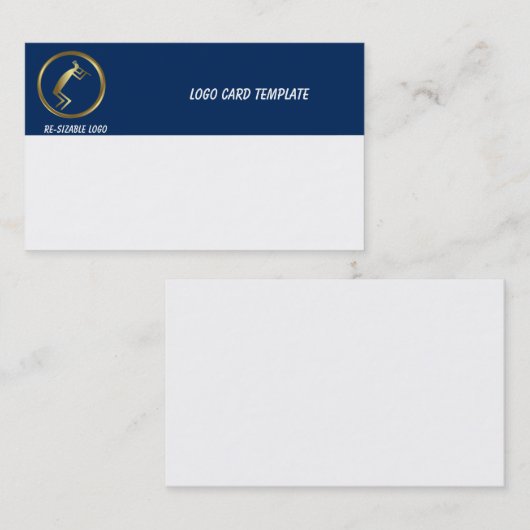 Goud Kokopelli Logo Visitekaartje (Voorkant / Achterkant)