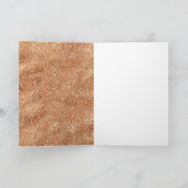 Goud Koper Glitter Luipaard Print Kaart (Binnen)