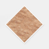 Goud Koper Glitter Luipaard Print Servet (Hoek)