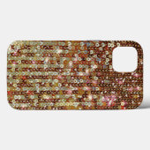 Goud kopersparkle-patroon Case-Mate iPhone case (Achterkant (horizontaal))