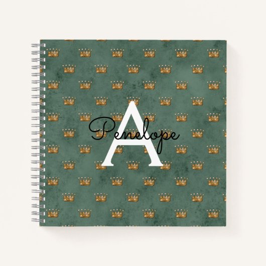 Goud kronen en Notitieboek voor ontvangst van gram (Voorkant)