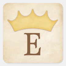Goud kroonmonogram Persoonlijke sproeiernaam