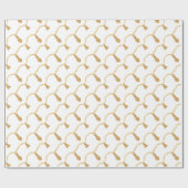 Goud kwastje inpakpapier (Vlak)