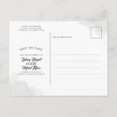 Goud laat groen opslaan van de datum Foto Aankondi Aankondigingskaart (Achterkant)