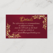 Goud laat Lijst op Bourgondië achter, QR-code Informatiekaartje (Voorkant)