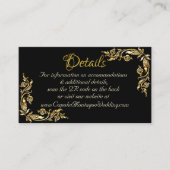 Goud laat Lijst op zwart achter, QR-code Informatiekaartje (Voorkant)