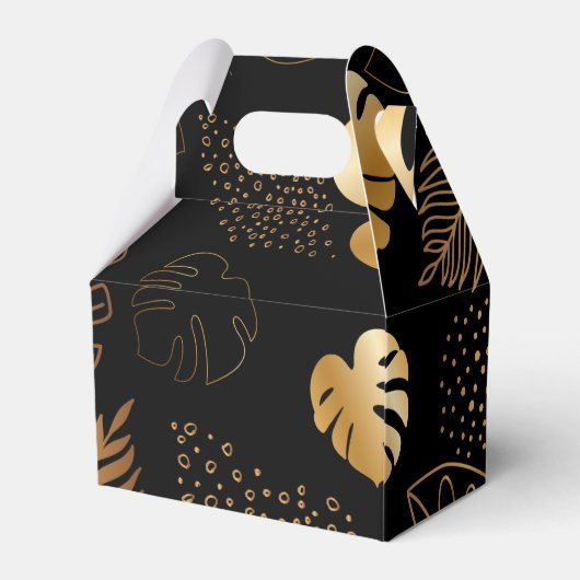 Goud laat print zwart Favoriet Box Bedankdoosjes (Achterkant)