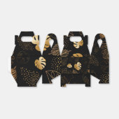 Goud laat print zwart Favoriet Box Bedankdoosjes (Uitgevouwen)