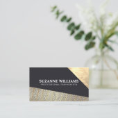 Goud leer | MODE Visitekaartje (Staand voorkant)