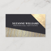 Goud leer | MODE Visitekaartje (Voorkant)