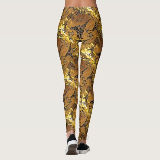 Goud Leggings (Achterkant)