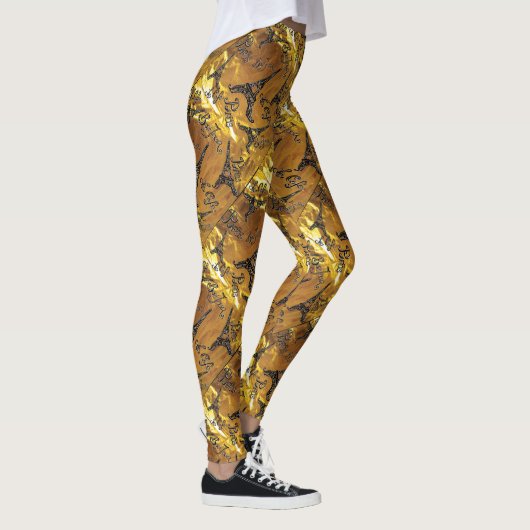 Goud Leggings (Rechts)