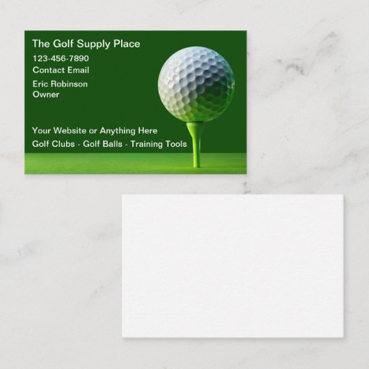 Goud levert eenvoudige Visitekaartjes (Voorkant / Achterkant)