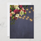 Goud licht winterse baby shower kaart (Achterkant)