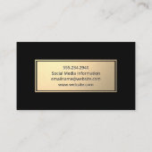 Goud Lijst | Achtergrond gym Visitekaartje (Achterkant)