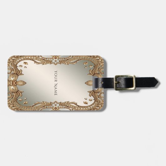 Goud Lijst Bagagelabel (Voorkant horizontaal)