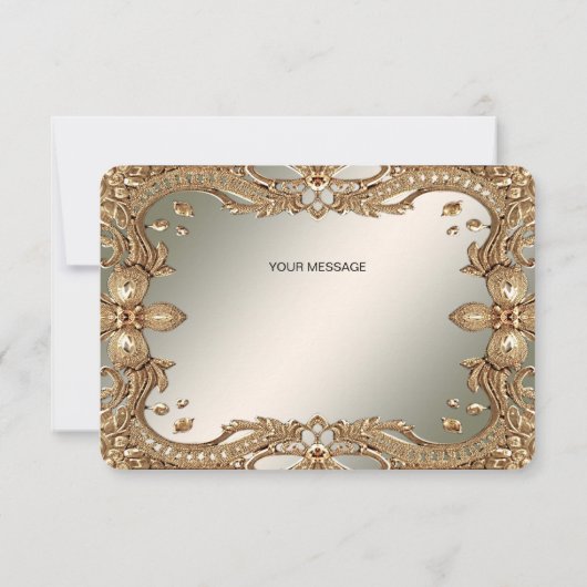 Goud  Lijst bedankkaart (Achterkant)