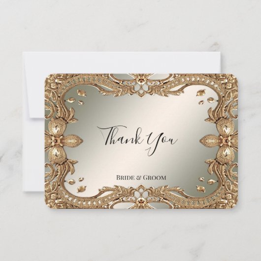 Goud Lijst bedankkaart (Voorkant)