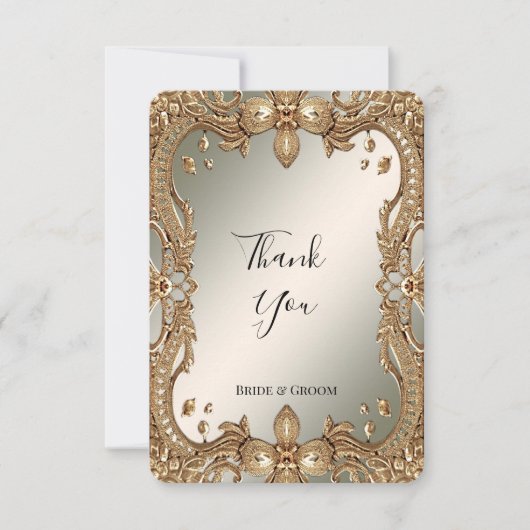 Goud  Lijst bedankkaart (Voorkant)