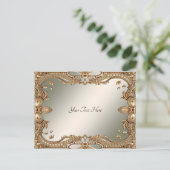 Goud  Lijst Briefkaart (Staand voorkant)